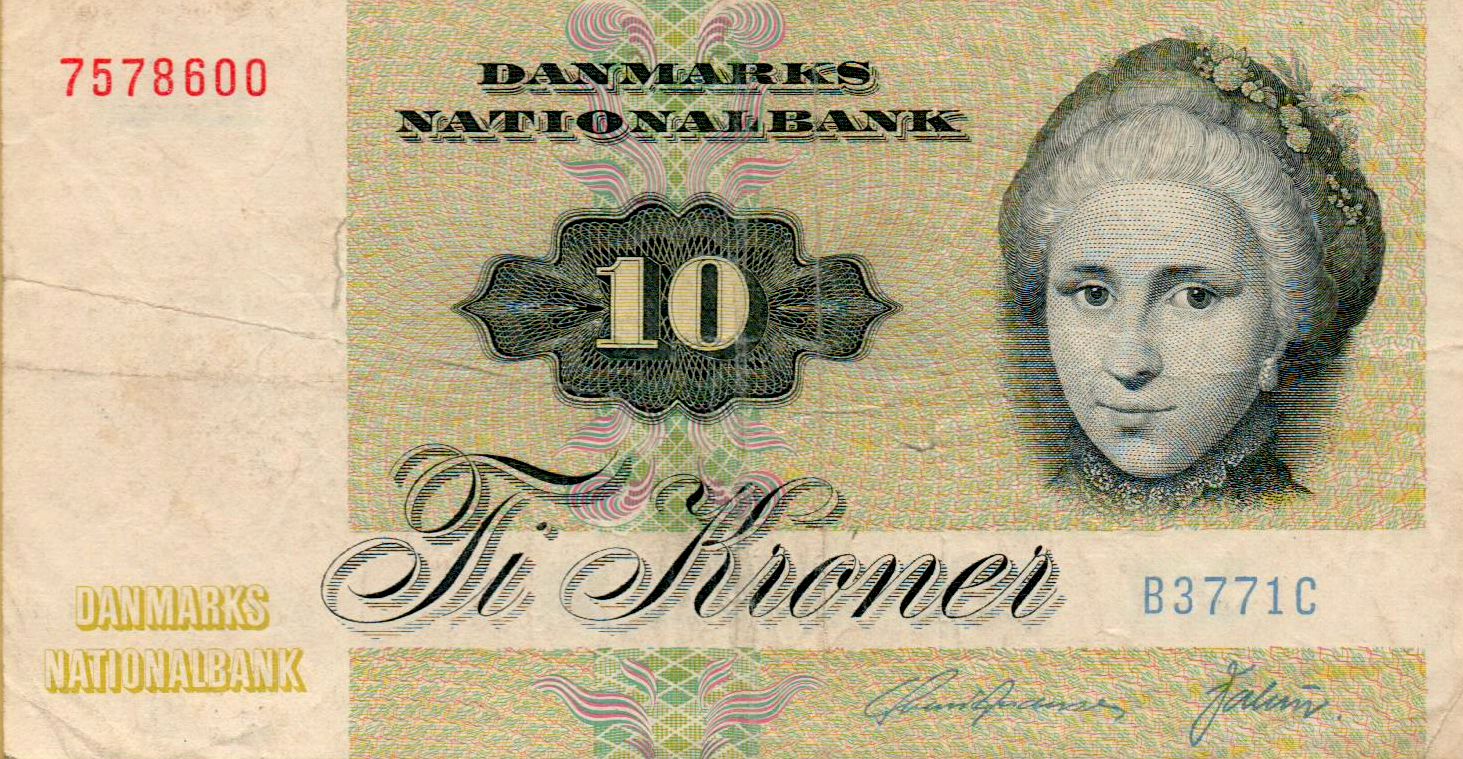 Denmark 10 1977 VF P-48/g1